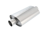 Borla XR-1 Racing Sportsman 2 1/2 inch Outlet / 2 1/2 inch Inlet 12in Case Oval Muffler - 40941