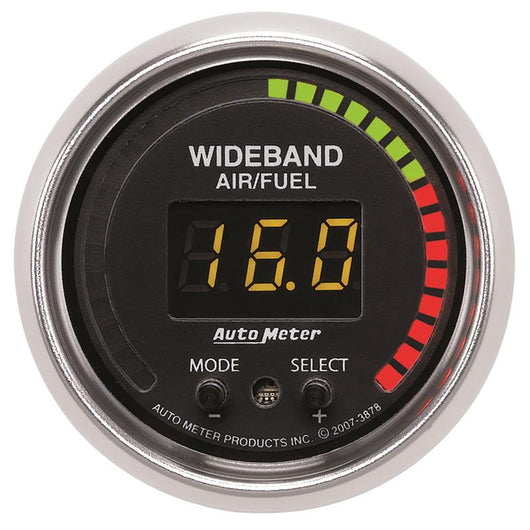 Autometer GS 52mm AFR or LAMBDA Digital Wideband Air/Fuel Ratio PRO Wideband A/F Kit - 3878