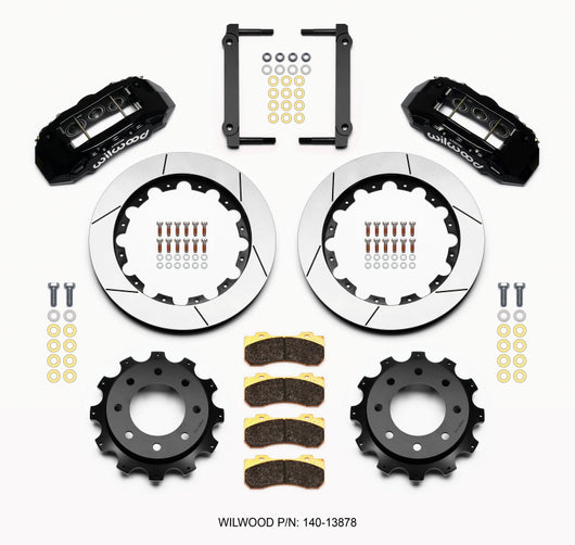 Wilwood TX6R Rear Kit 16.00in Black 1999-2010 GM H2 / 2500 4.63 Cntr - 140-13878