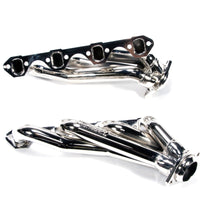BBK 79-93 Mustang 351 Swap Shorty Unequal Length Exhaust Headers - 1-5/8 Chrome - 1511