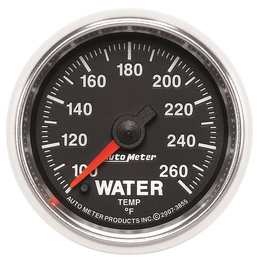 Autometer GS 100-260 degree Electronic Water Temperature Gauge - 3855
