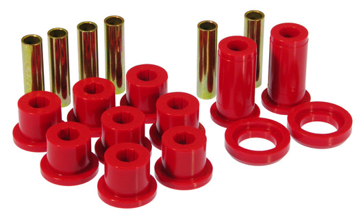 Prothane 82-00 GM S-Series 2/4wd Rear Spring & Shackle Bushings - Red - 7-1016