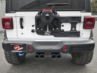 aFe Rebel Series 2.5in. 304 SS C/B Exhaust System 2018 Jeep Wrangler (JL) V6-3.6L - Black Tip - 49-38071-B