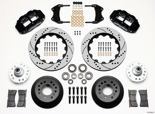 Wilwood Narrow Superlite 6R Front Hub Kit 14.00in Drilled WWE ProSpindle - 140-9920-D