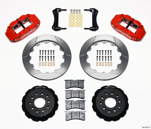 Wilwood Narrow Superlite 6R Front Hat Kit 12.88in Red 88-93 Corvette C4 - 140-8337-R