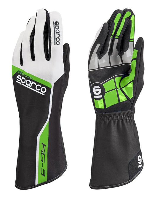 Sparco Glove Track KG3 11 Blk/Grn - 00255311VF