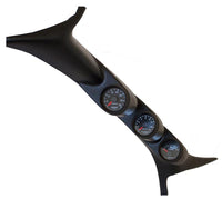 Autometer 99-07 Ford Powerstroke/SD Black Triple Pillar Gauge Kit - 7077