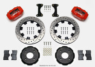 Wilwood Forged Dynalite Front Hat Kit 12.19in Drilled Red 2002 Mitsubishi Lancer - 140-7015-DR