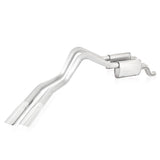 Stainless Works 2010-14 Raptor Exhaust 3in Chambered Mufflers Exits Behind Passenger Rear Tire - FTR10CB