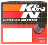 K&N Uni Chrome Oval Tapered Filter 2.125in FlgID x 4inB OL x 3inB OW x 3inT OL x 2inT OW x 2.75in H - RC-0981
