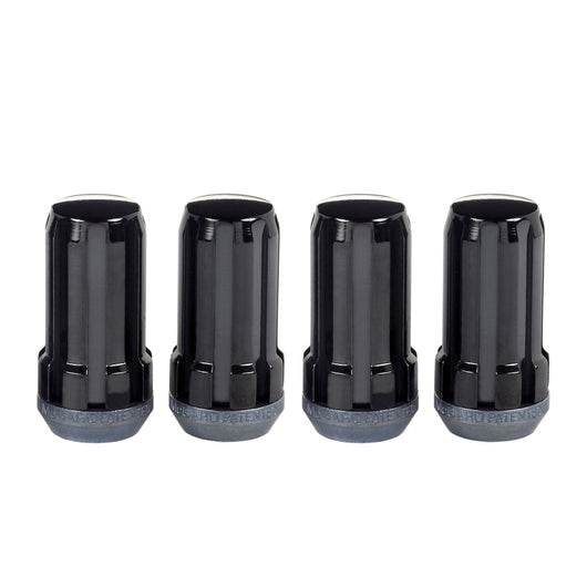 McGard SplineDrive Lug Nut (Cone Seat) 1/2-20 / 1.60in. Length (4-Pack) - Black (Req. Tool) - 65340BK