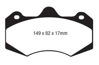 EBC AP Racing Caliper CP7040 Yellowstuff Brake Pads - DP4062R