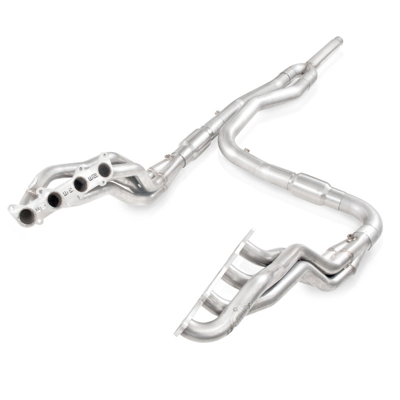 Stainless Works 2011-14 F-150 5.0L 1-3/4in Primaries 3in High-Flow Cats Y-Pipe - FT11HCATYST