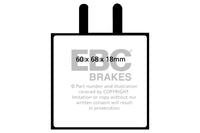 EBC 59-65 Aston Martin DB4 3.7 Convertible Greenstuff Front Brake Pads - DP2543