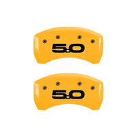 MGP Rear set 2 Caliper Covers Engraved Rear 2015/Bar & Pony Black finish silver ch - 10203RMB2BK