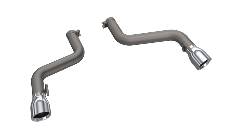 QTP 16-18 Chevrolet Camaro SS 6.2L 304SS Eliminator Muffler Delete Axle Back Exhaust w/4.5in Tips - 700116