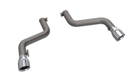 QTP 16-18 Chevrolet Camaro SS 6.2L 304SS Eliminator Muffler Delete Axle Back Exhaust w/4.5in Tips - 700116