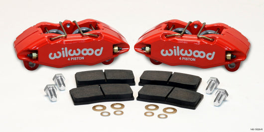 Wilwood DPHA Front Caliper & Pad Kit Red Honda / Acura w/ 262mm OE Rotor - 140-13029-R