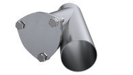 QTP 3in Weld-On QTEC Exhaust Cutout Y-Pipe - 10300