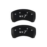 MGP 4 Caliper Covers Engraved Front Lincoln Engraved Rear MKT Red finish silver ch - 36020SLMTRD