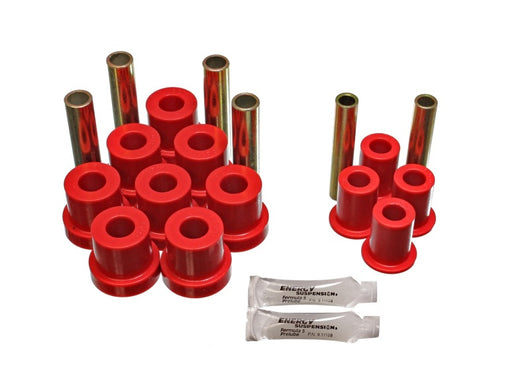 Energy Suspension Gm 4Wd Frt Sprg & Shackle Bush - Red - 3.2130R