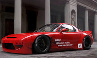 GReddy X Rocket Bunny FD3S V2 Side Skirts Set - 17040213