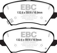 EBC 2017 Hyundai Elantra GT 2.0L Yellowstuff Front Brake Pads - DP42232R