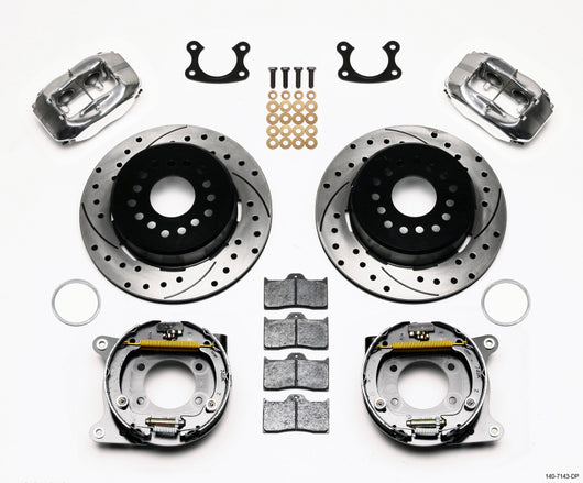 Wilwood Forged Dynalite P/S P-B Kit Drilled Polished Small Ford 2.66in Offset - 140-7143-DP