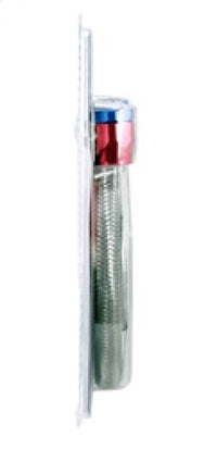 Spectre Stainless Steel Flex Fuel Line 3/8in. ID - 3ft. w/Clamps Red/Blue - 29490