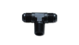 Vibrant -8AN x 3/8in NPT Flare to Pipe Tee Adapter Fitting - Aluminum - 10463