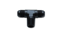 Vibrant -10AN x 1/2in NPT Flare to Pipe Tee Adapter Fitting - Aluminum - 10464
