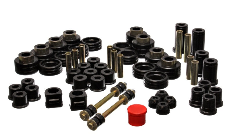 Energy Suspension 88-98 Chevy/GMC 4WD  Black Hyper-flex Master Bushing Set - 3.18101G