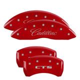 MGP 4 Caliper Covers Engraved Front & Rear MGP Red finish silver ch - 35008SMGPRD