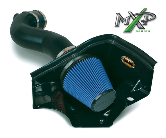 Airaid 11-14 Ford Mustang GT 5.0L Race Only (No MVT) MXP Intake System w/ Tube (Dry / Blue Media) - 453-304
