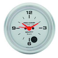 Autometer Ultra-Lite 66.7mm 12V Short Sweep Electronic Clock - 4485