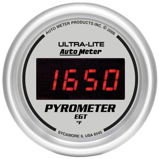 Autometer Ultra-Lite 52MM 0-2000 Degree Digital Pyrometer - 6545