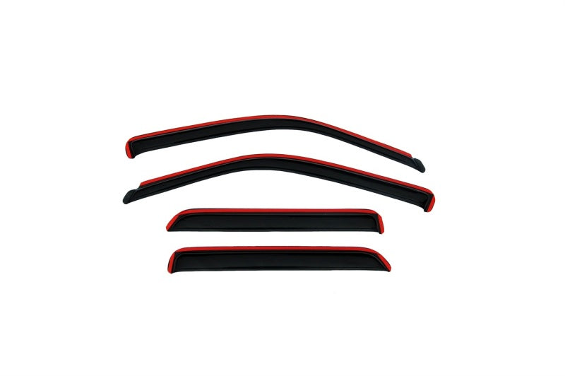 AVS 07-13 Toyota Yaris Sedan Only Ventvisor In-Channel Front & Rear Window Deflectors 4pc - Smoke - 194914