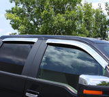 AVS 15-18 Cadillac Escalade Ventvisor Outside Mount Front & Rear Window Deflectors 4pc - Chrome - 684531