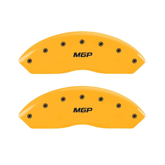MGP 2 Caliper Covers Engraved Front MGP Yellow Finish Black Characters 2011 Ford Focus - 10155FMGPYL