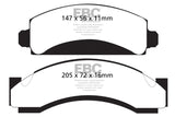 EBC 74-80 Chevrolet C30 (JB8) Greenstuff Front Brake Pads - DP61241