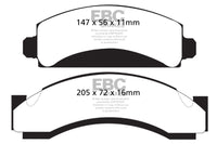 EBC 74-80 Chevrolet C30 (JB8) Yellowstuff Front Brake Pads - DP41241R