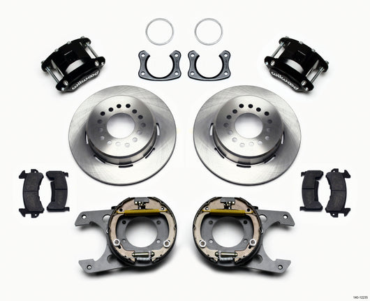 Wilwood D154 P/S Park Brake Kit New Big Ford 2.50in Off Front Mount - 140-12235