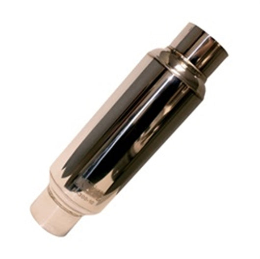 Kooks Universal 3in Round Muffler 10in Long. Pol SS - R300-10