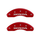 MGP 4 Caliper Covers Engraved Front Honda Rear H Logo Red Finish Silver Char 2019 Honda Civic - 20222SHOHRD