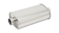 Vibrant StreetPower Oval Muff 5in x 9in x 15in long body 4in inlet I.D. x 4in outlet Center-Center - 1137