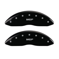 MGP 4 Caliper Covers Engraved Front & Rear MGP Black finish silver ch - 26109SMGPBK