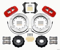 Wilwood AERO6 Front Hat Kit 15.00 Red 2007-2011 BMW E90 Series w/Lines - 140-13919-R
