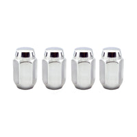 McGard Hex Lug Nut (Cone Seat) 1/2-20 / 13/16 Hex / 1.5in. Length (4-Pack) - Chrome - 64000