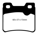 EBC 94-96 Saab 900 2.0 Turbo Ultimax2 Rear Brake Pads - UD427