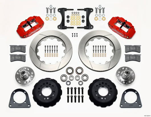 Wilwood Narrow Superlite 6R Front Hub Kit 14.00in Red TCI-IFS 71-78 (Pinto Based) - 140-13225-R